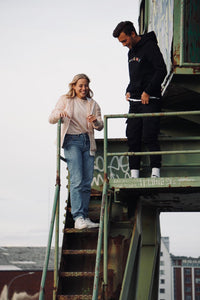 Windbreaker mit skate-aid schwarz & rosa